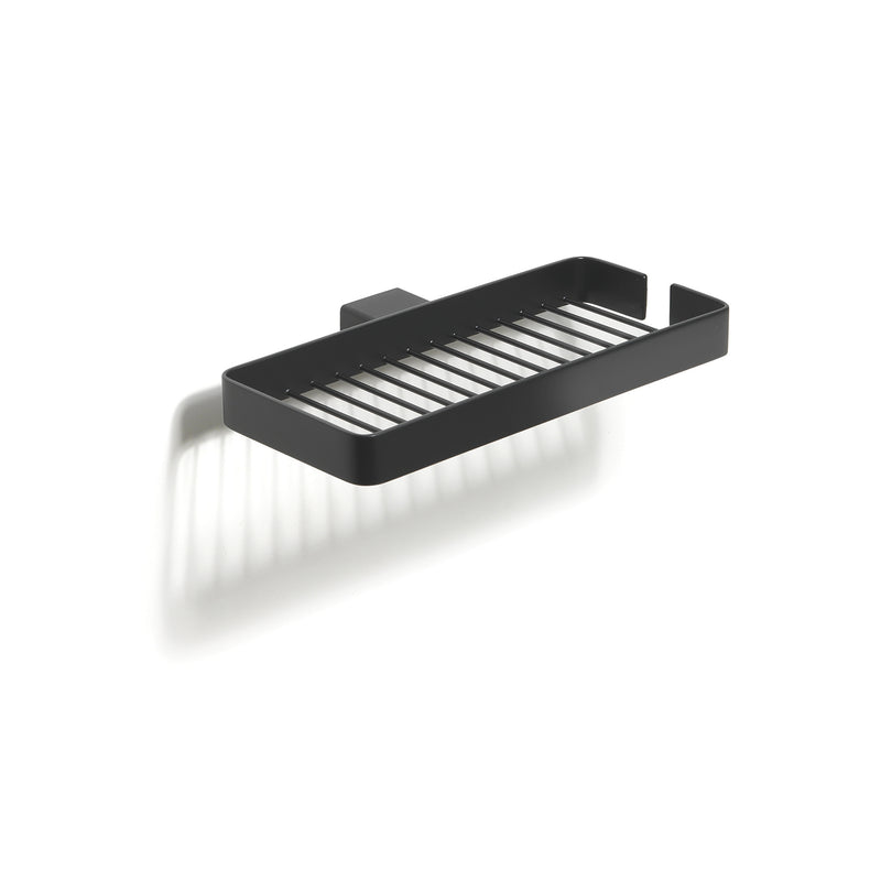 Portaoggetti doccia doppio a parete Gedy serie Lounge - Nero Matt by CeramicStore | Lo specialista del tuo bagno