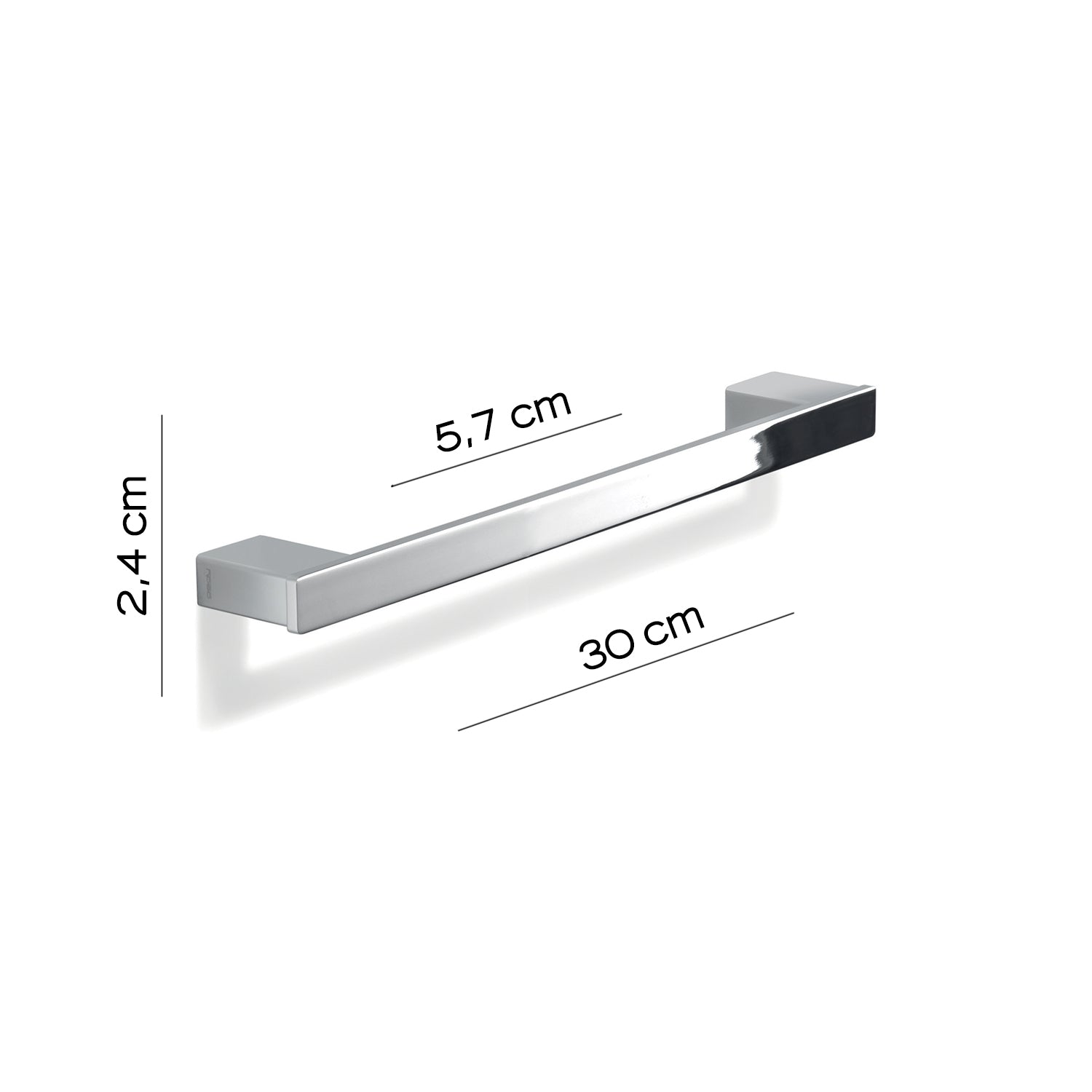 Portasalviette a parete Gedy serie Lounge 30 cm - Cromato by CeramicStore | Lo specialista del tuo bagno