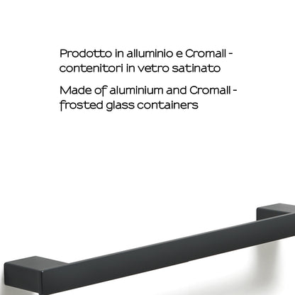 Portasalviette a parete Gedy serie Lounge 30 cm - Nero Matt by CeramicStore | Lo specialista del tuo bagno
