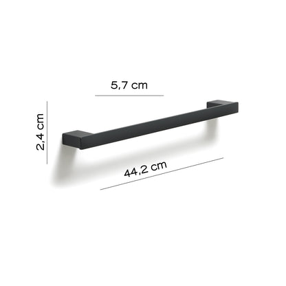 Portasalviette a parete Gedy serie Lounge 45 cm - Nero Matt by CeramicStore | Lo specialista del tuo bagno