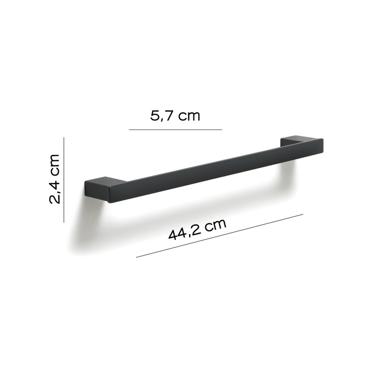 Portasalviette a parete Gedy serie Lounge 45 cm - Nero Matt by CeramicStore | Lo specialista del tuo bagno