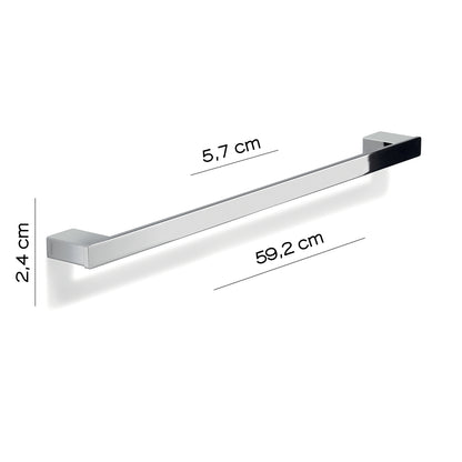 Portasalviette a parete Gedy serie Lounge 60 cm - Cromato by CeramicStore | Lo specialista del tuo bagno