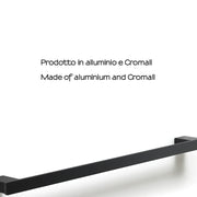 Portasalviette a parete Gedy serie Lounge 60 cm - Nero Matt by CeramicStore | Lo specialista del tuo bagno
