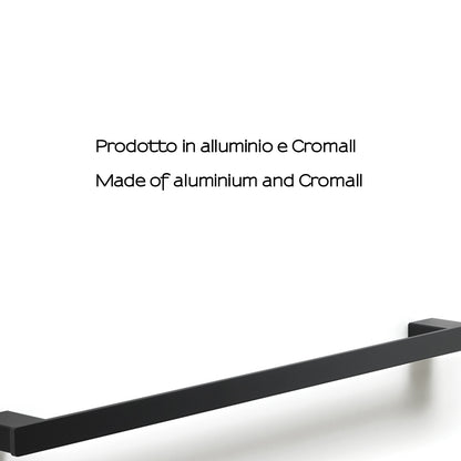 Portasalviette a parete Gedy serie Lounge 60 cm - Nero Matt by CeramicStore | Lo specialista del tuo bagno