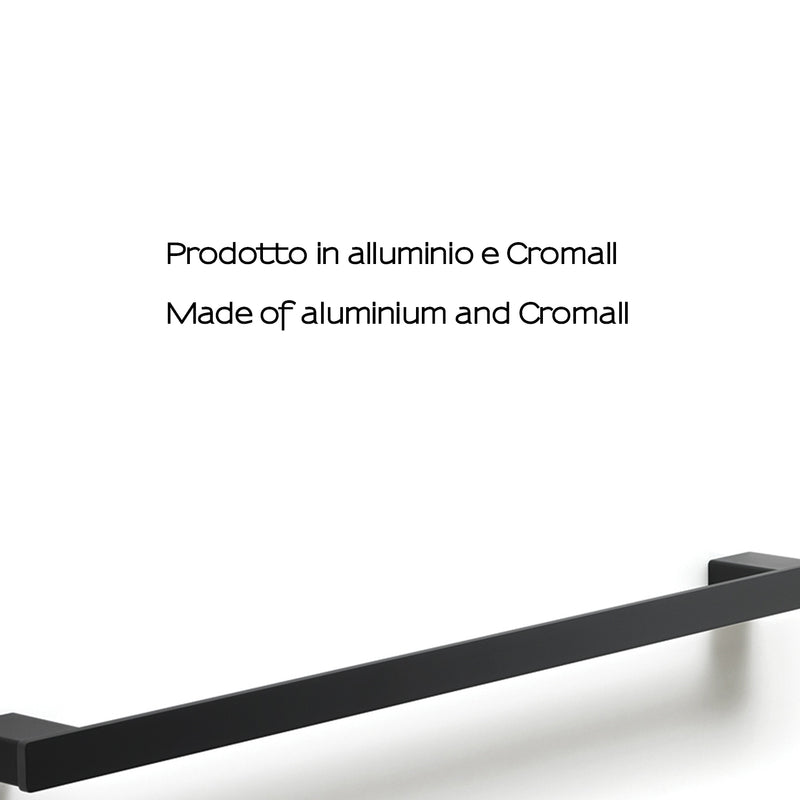 Portasalviette a parete Gedy serie Lounge 60 cm - Nero Matt by CeramicStore | Lo specialista del tuo bagno