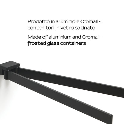 Portasalviette a snodo Gedy serie Lounge - Nero Matt by CeramicStore | Lo specialista del tuo bagno