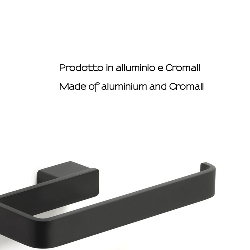 Portasalviette ad anello Gedy serie Lounge - Nero Matt by CeramicStore | Lo specialista del tuo bagno