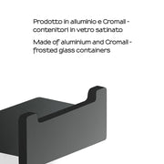 Appendiabiti doppio a parete Gedy serie Lounge - Nero Matt by CeramicStore | Lo specialista del tuo bagno