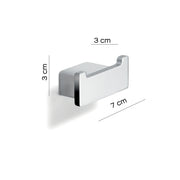 Appendiabiti doppio a parete Gedy serie Lounge - Cromato by CeramicStore | Lo specialista del tuo bagno