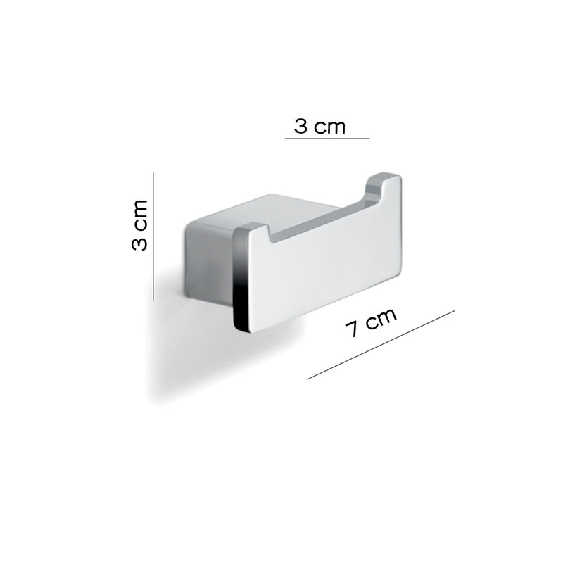Appendiabiti doppio a parete Gedy serie Lounge - Cromato by CeramicStore | Lo specialista del tuo bagno