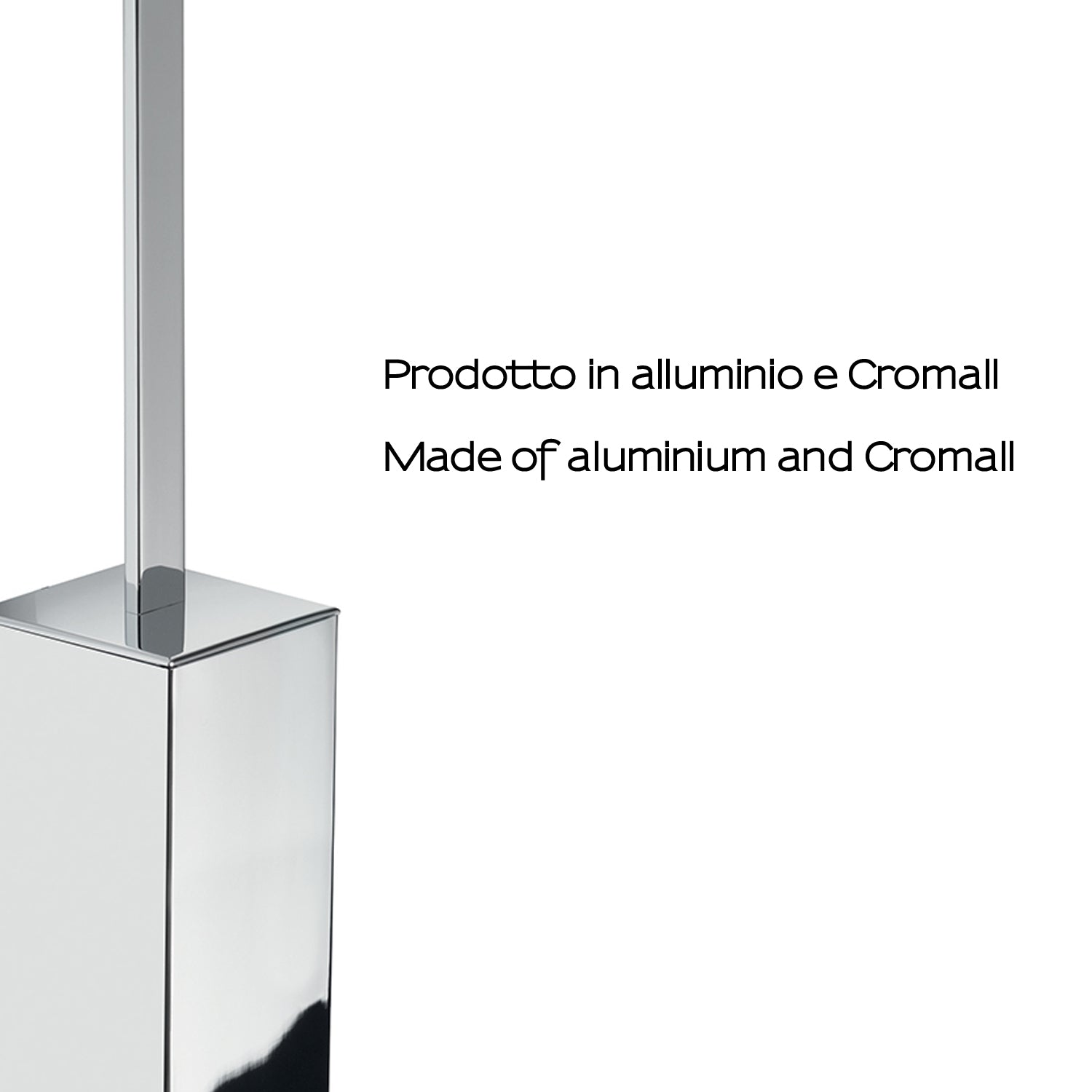 Scopino da appoggio con ciuffo in setole Gedy serie Lounge - Cromato by CeramicStore | Lo specialista del tuo bagno
