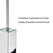 Scopino da appoggio con ciuffo in setole Gedy serie Lounge - Cromato by CeramicStore | Lo specialista del tuo bagno