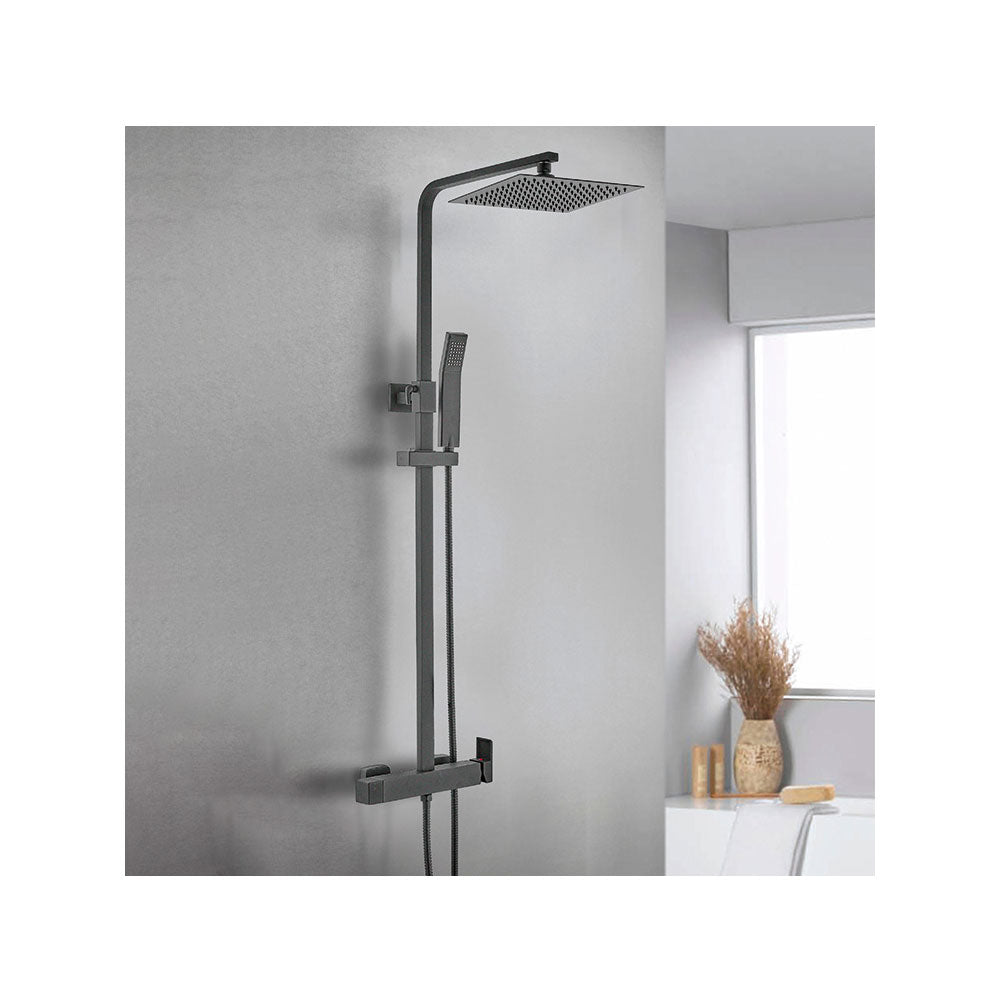 Colonna doccia con soffione ultrapiatto 'Inverter C' by GME - Nera opaca by CeramicStore | Lo specialista del tuo bagno