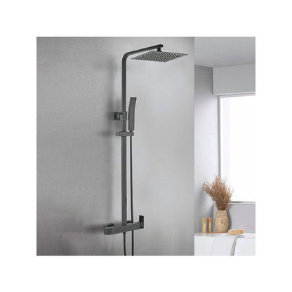 Colonna doccia con soffione ultrapiatto 'Inverter C' by GME - Nera opaca by CeramicStore | Lo specialista del tuo bagno