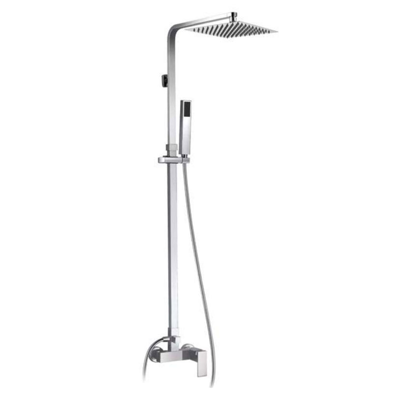 Colonna doccia con soffione ultrapiatto serie 'Quadra' by GME - Cromata by CeramicStore | Lo specialista del tuo bagno