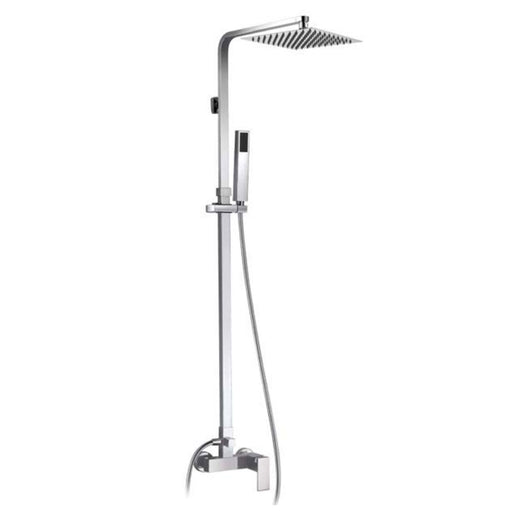 Colonna doccia con soffione ultrapiatto serie 'Quadra' by GME - Cromata by CeramicStore | Lo specialista del tuo bagno