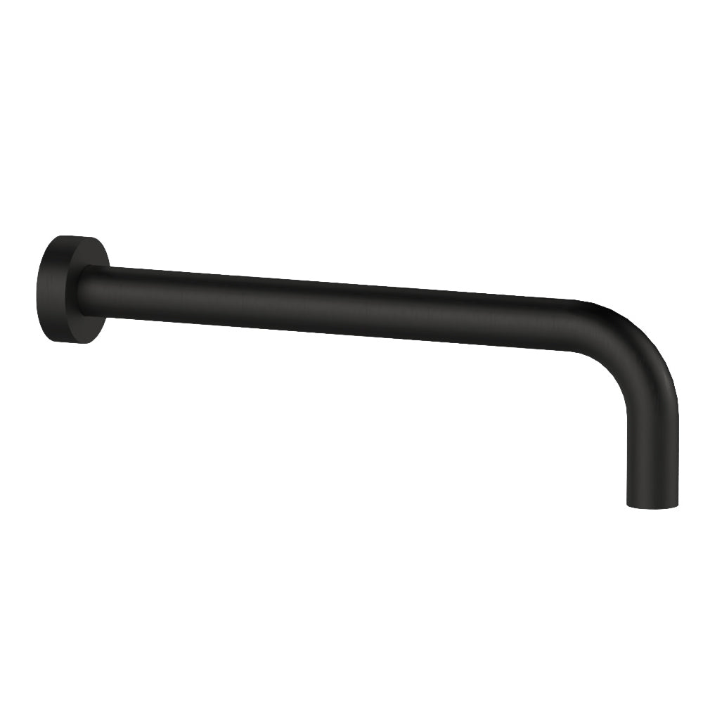 Braccio doccia in ottone tondo cm 40 nero opaco by CeramicStore | Lo specialista del tuo bagno