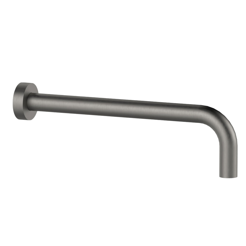 Braccio doccia in ottone tondo cm 40 Nichel Spazzolato opaco by CeramicStore | Lo specialista del tuo bagno