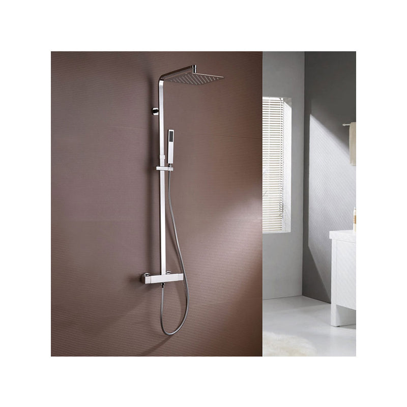 Colonna doccia con soffione ultrapiatto serie 'Quadra à©lite' by GME - Cromata by CeramicStore | Lo specialista del tuo bagno