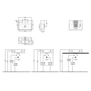 Lavabo sospeso 50x36