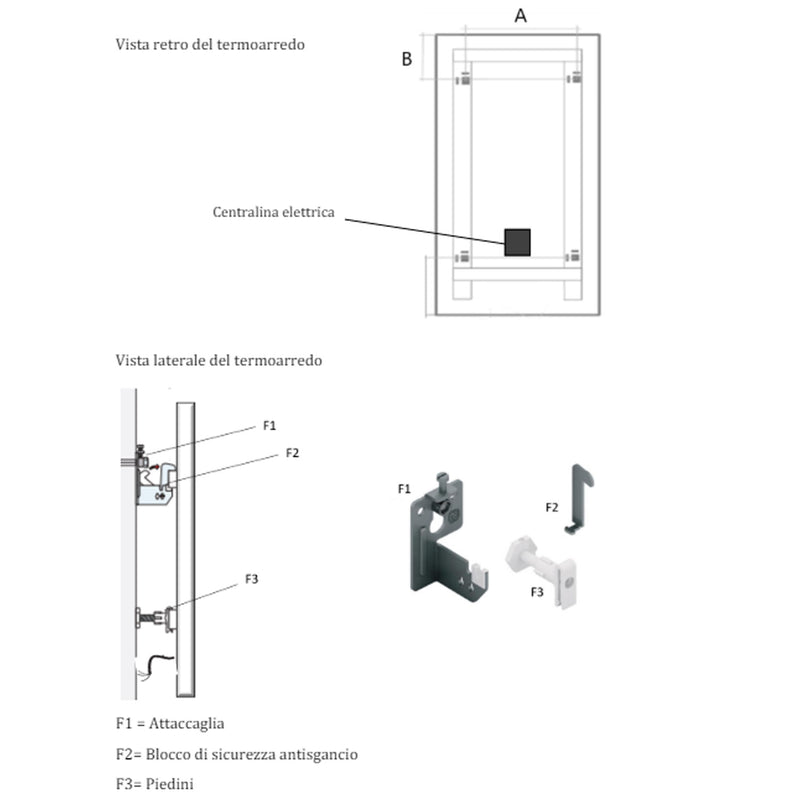 Termoarredo elettrico a piastra modello Perfetto 110x55 cm - Bianco by CeramicStore | Lo specialista del tuo bagno
