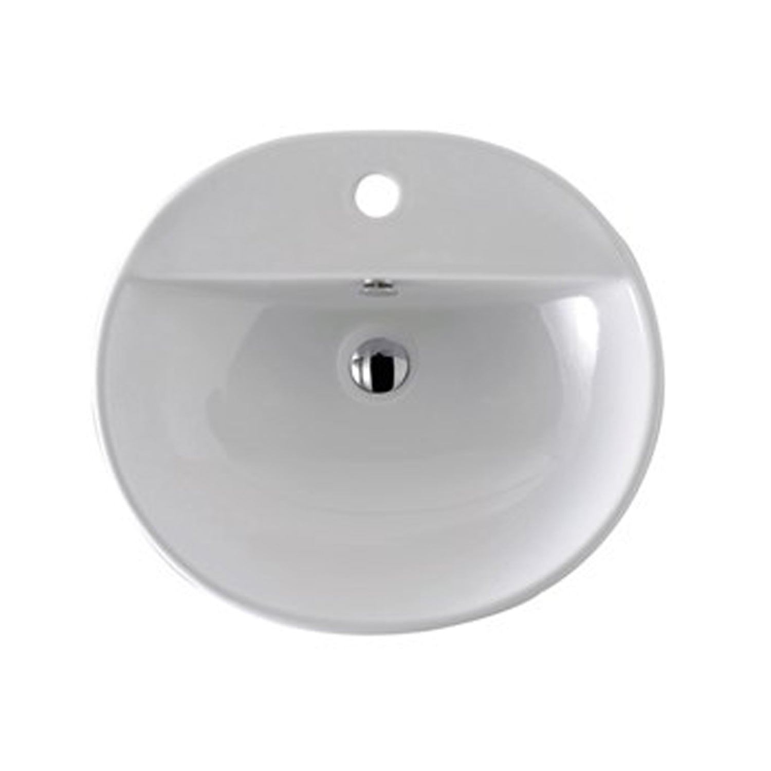 Lavabo Semincasso in ceramica 50x43 cm Galassia €“ Bianco by CeramicStore | Lo specialista del tuo bagno
