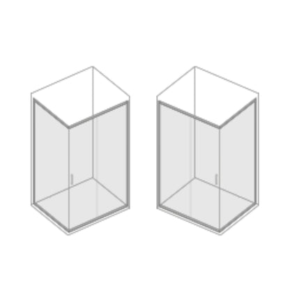 Box doccia 70x100 modello Loop con porta scorrevole cristallo 6 mm anticalcare Smart Clean by CeramicStore | Lo specialista del tuo bagno