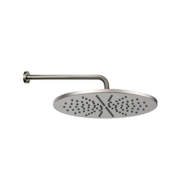 Soffione tondo con braccio doccia Paffoni modello Master diametro 225 mm satinato by CeramicStore | Lo specialista del tuo bagno