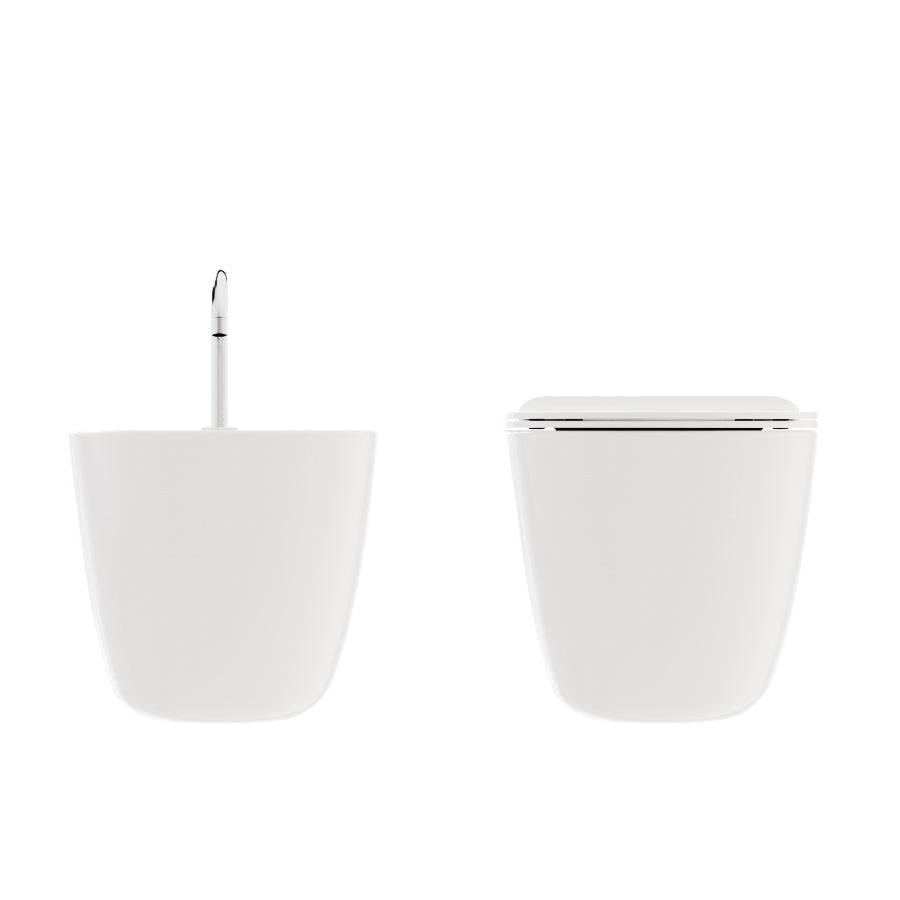 Coppia di sanitari sospesi con copriwater slim modello Gran Mascalzone cm 52- senza brida