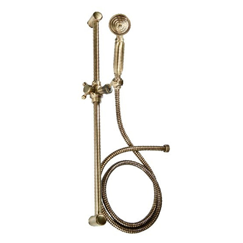 Saliscendi doccia con doccino stile retrà² in ottone bronzato by CeramicStore | Lo specialista del tuo bagno