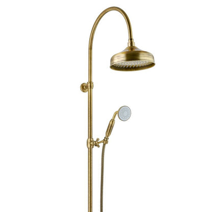 Colonna doccia nichel orientabile con soffione Lord, doccino e termostatico TM3C by CeramicStore | Lo specialista del tuo bagno