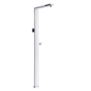 Colonna doccia rettangolare in ottone con soffione 37x18cm e doccino by CeramicStore | Lo specialista del tuo bagno