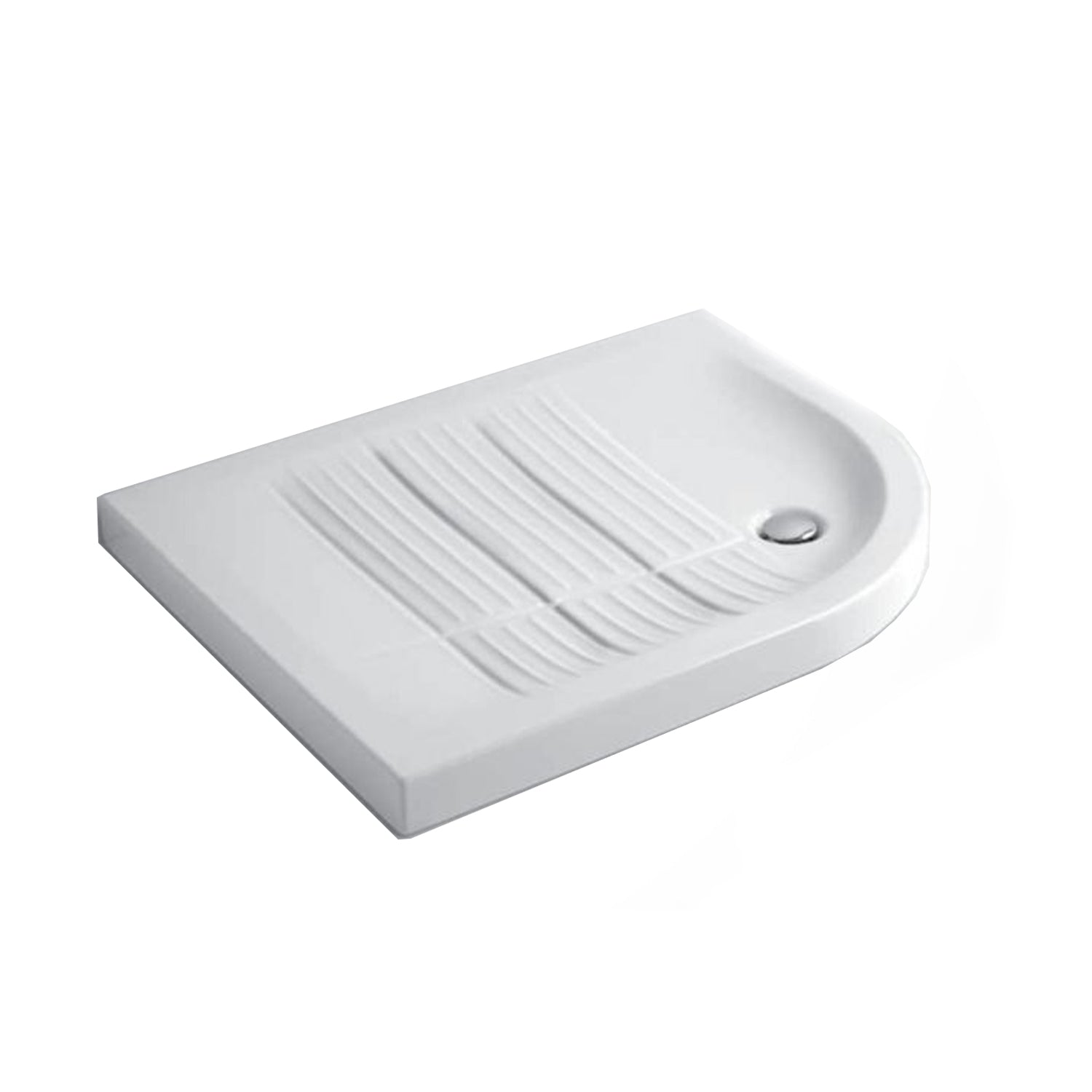 Piatto doccia semicircolare angolo destro 70x90cm h6