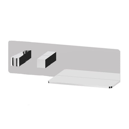 Mensola presa acqua con supporto doccia fisso, doccia Master e flessibile in ottone by CeramicStore | Lo specialista del tuo bagno