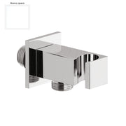 Supporto doccia fisso in ottone serie Glamour con innesto conico bianco by CeramicStore | Lo specialista del tuo bagno