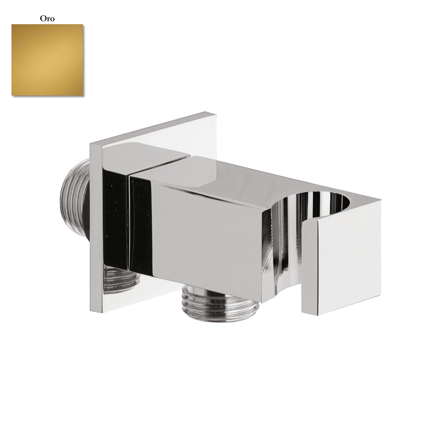 Supporto doccia fisso in ottone serie Glamour con innesto conico oro by CeramicStore | Lo specialista del tuo bagno