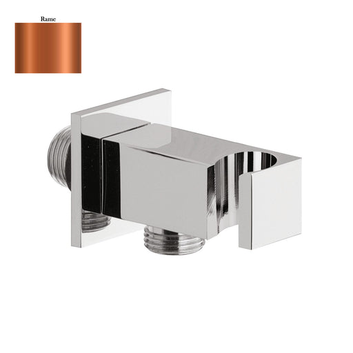 Supporto doccia fisso in ottone serie Glamour con innesto conico rame by CeramicStore | Lo specialista del tuo bagno