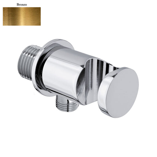 Supporto doccia fisso in ottone serie Arte con innesto conico bronzo by CeramicStore | Lo specialista del tuo bagno