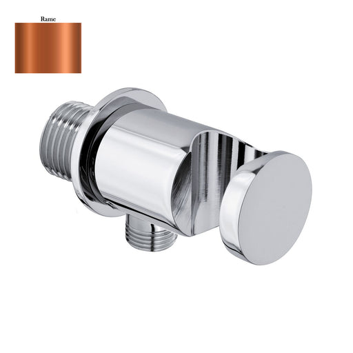 Supporto doccia fisso in ottone serie Arte con innesto conico rame by CeramicStore | Lo specialista del tuo bagno