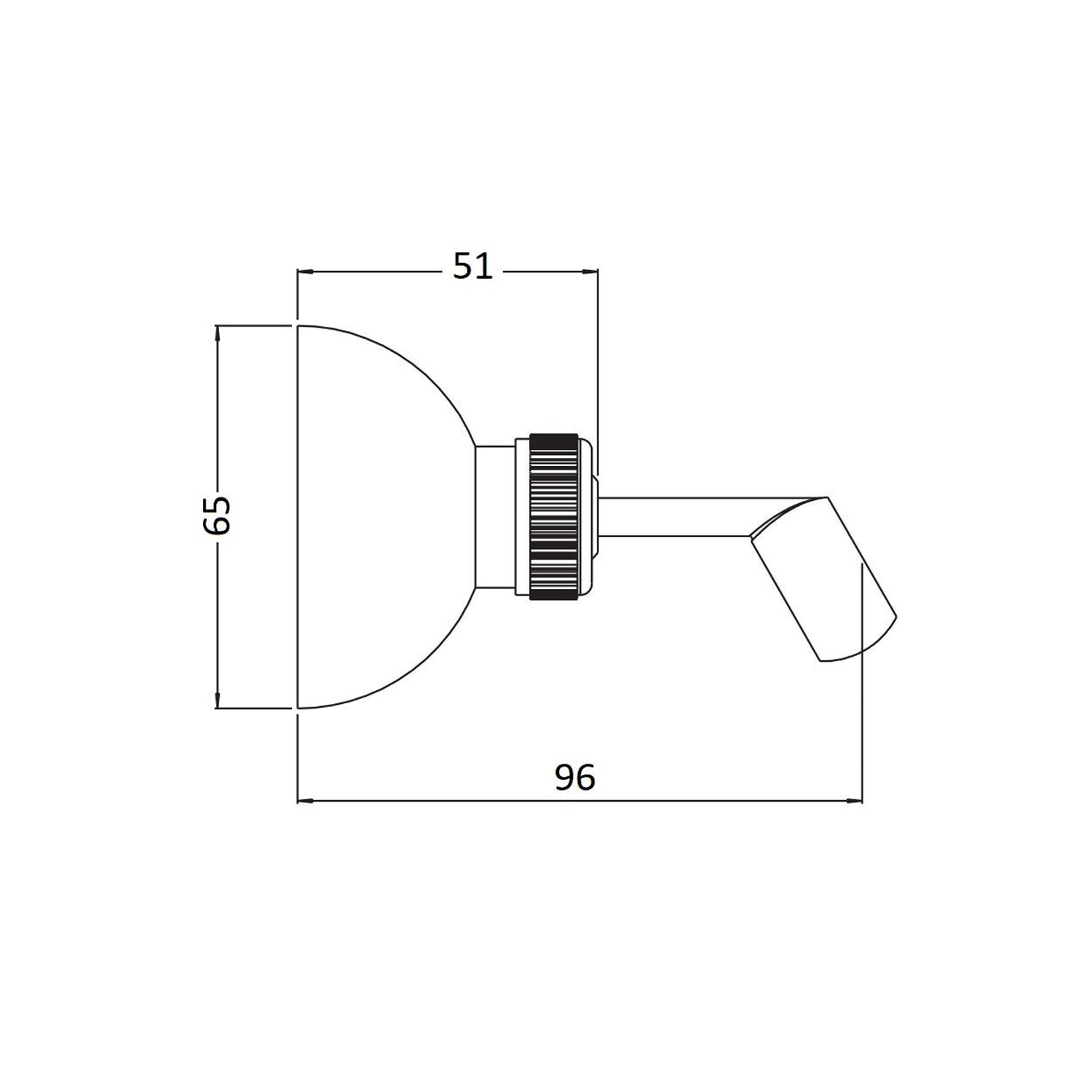 Supporto in metallo conico con forcella in abs by CeramicStore | Lo specialista del tuo bagno