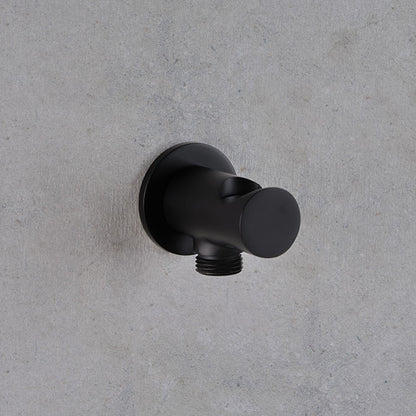 Kit doccia completo di doccetta tonda presa acqua e flessibile nero opaco Ares by CeramicStore | Lo specialista del tuo bagno