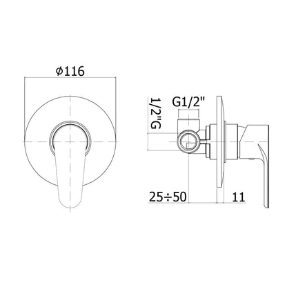 Set di miscelatori lavabo, bidet e doccia Paffoni Green by CeramicStore | Lo specialista del tuo bagno