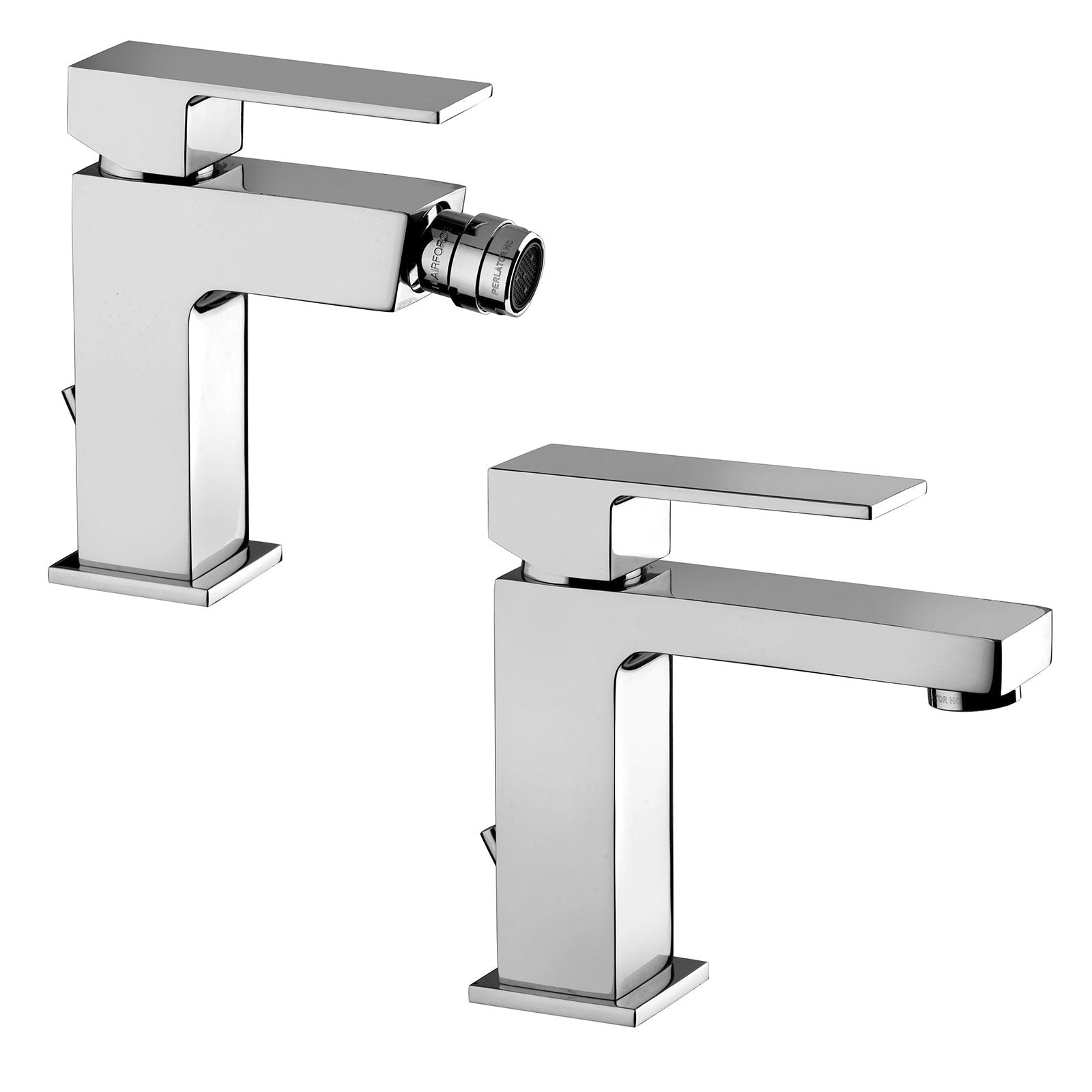 Set di miscelatori squqdrati lavabo e bidet Paffoni ELLE by CeramicStore | Lo specialista del tuo bagno