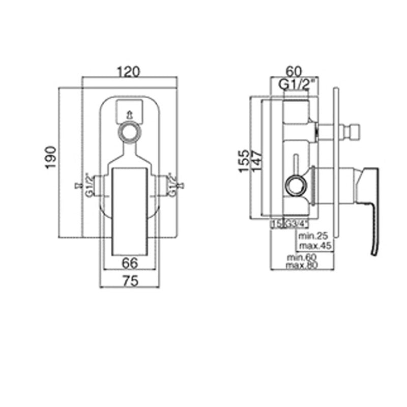 Set di miscelatori da bagno Paffoni Level lavabo, bidet e doccia con deviatore by CeramicStore | Lo specialista del tuo bagno