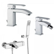 Set di miscelatori da bagno Paffoni Level lavabo, bidet e vasca con duplex by CeramicStore | Lo specialista del tuo bagno