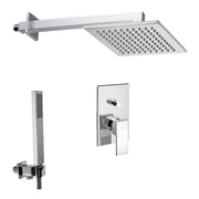 Set doccia Paffoni Level con miscelatore incasso con deviatore, soffione e doccetta by CeramicStore | Lo specialista del tuo bagno