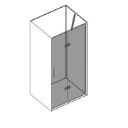 Porta doccia battente destra cm 80 modello Atlas in cristallo temperato mm 8 by CeramicStore | Lo specialista del tuo bagno