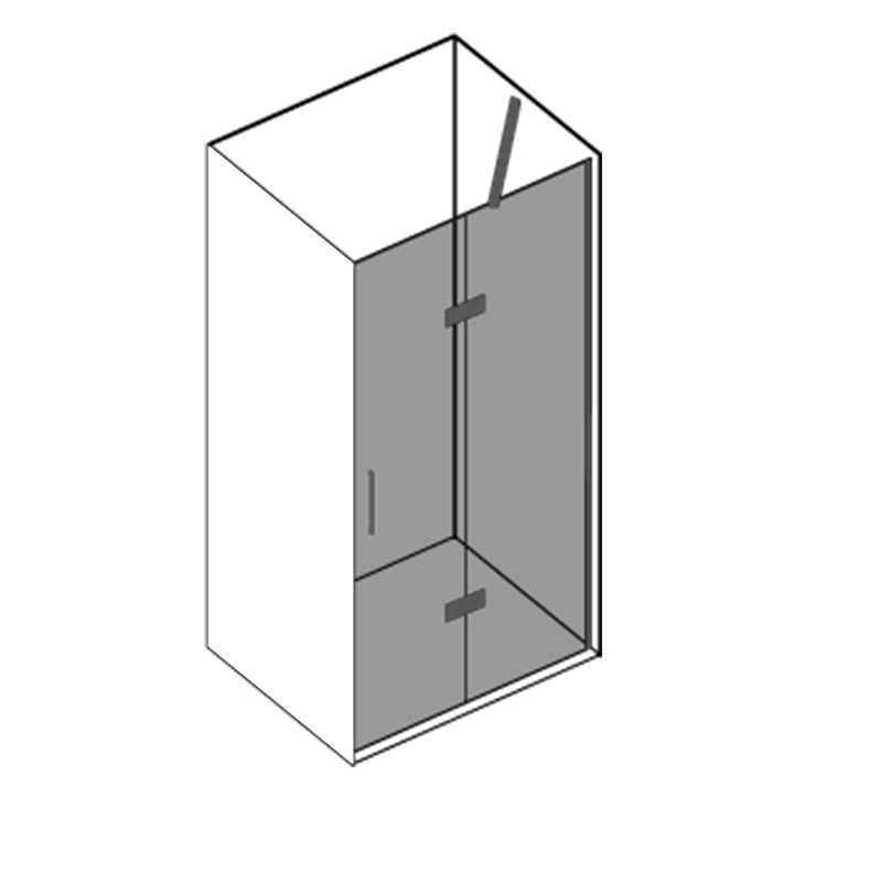 Porta doccia battente destra cm 80 modello Atlas in cristallo temperato mm 8 by CeramicStore | Lo specialista del tuo bagno