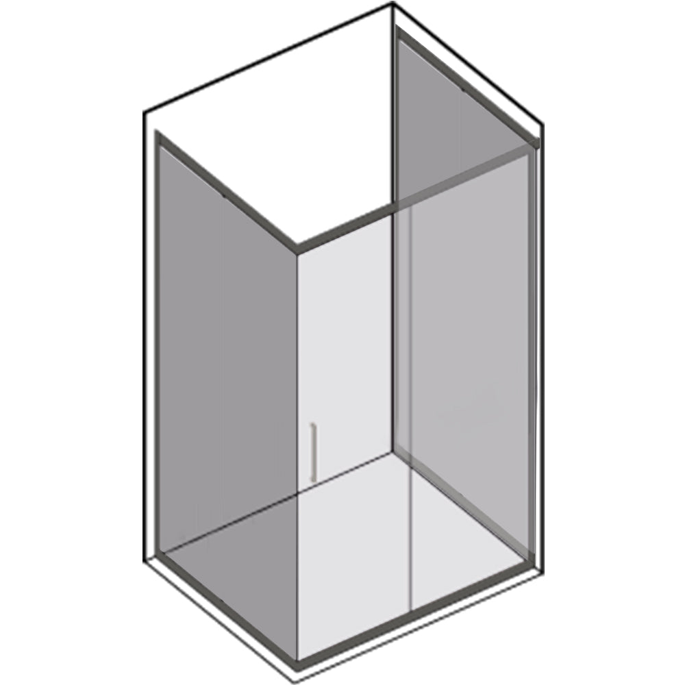 Pannello fisso da cm 80 per installazione su box doccia apertura scorrevole modello Glory in cristallo temperato mm 8 by CeramicStore | Lo specialista del tuo bagno