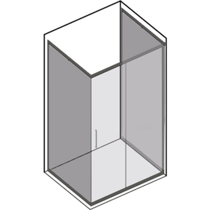 Pannello fisso da cm 80 per installazione su box doccia apertura scorrevole modello Glory in cristallo temperato mm 8 by CeramicStore | Lo specialista del tuo bagno